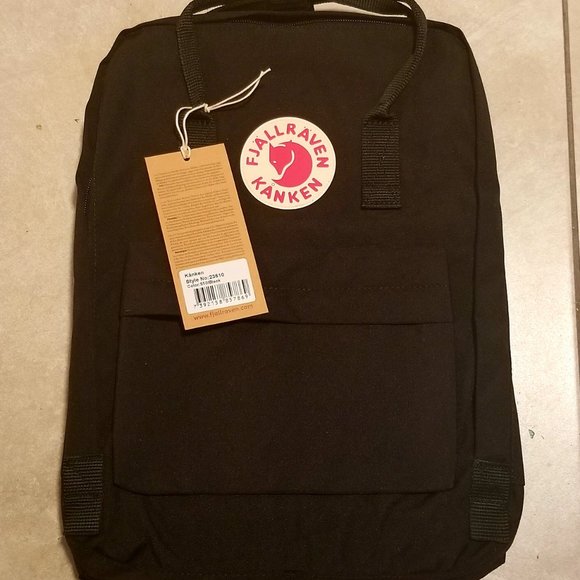 Fjallraven Handbags - FJALLRAVEN BLACK KANKEN BACKPACK 16L CLASSIC